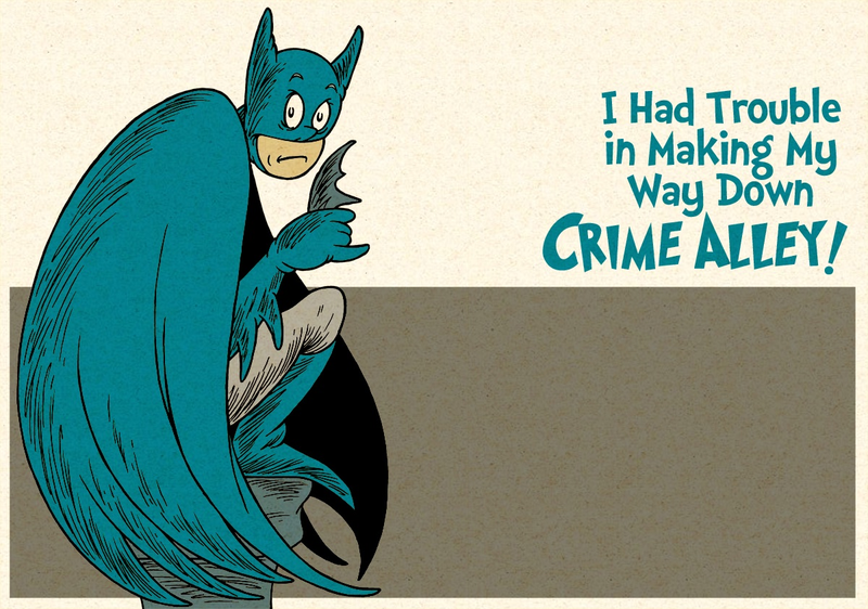 Illustration for article titled Dr. Seuss would and could take over Arkham Asylum